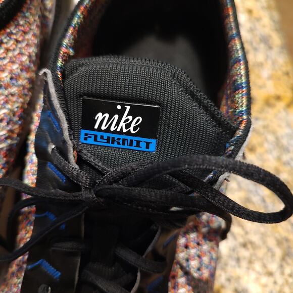 Nike Air Max Flyknit Racer Multicolor Black Racer Blue Men's Sz 10 FD2765-900 - Picture 13 of 14
